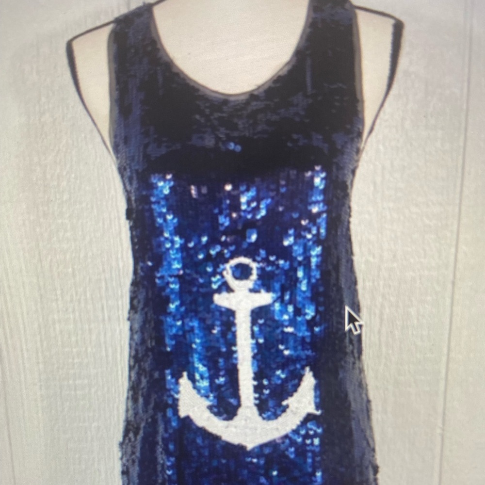 Dolce&Gabbana Anchor Sequin Cocktail Dress
